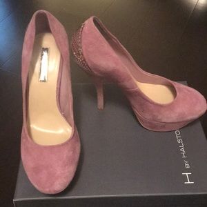 H by Halston heels. Purple size 8.